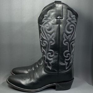 Justin Buck Bay Apache Western Cowboy boots men size 9